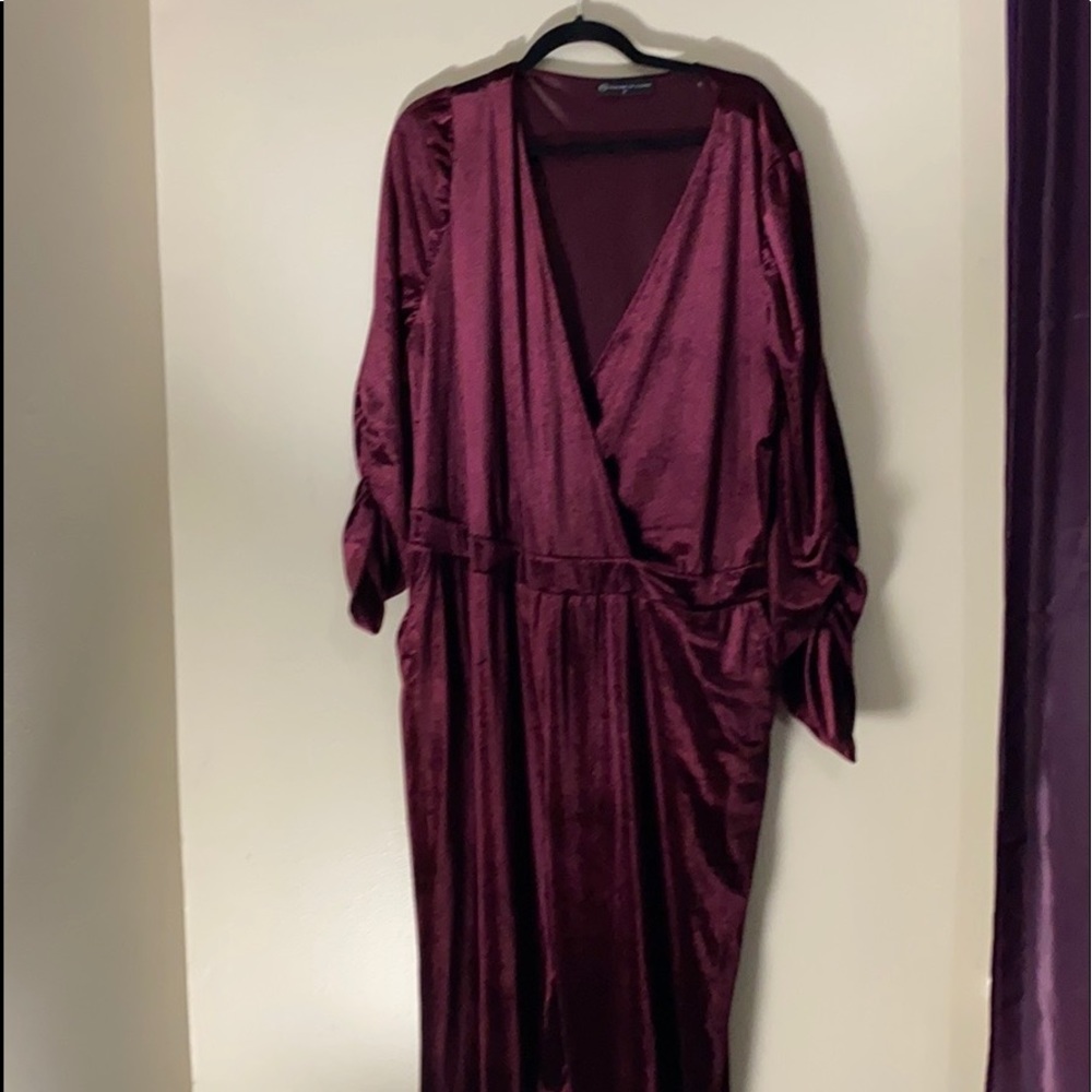 Plus size velour jumper